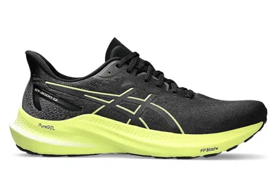 Pre-owned Asics Men's  Gt2000 12 Sneakers In Black/glow Yellow