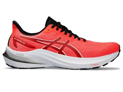 Pre-owned Asics Men's  Gt2000 12 Sneakers In Sunrise Red/white In Multi