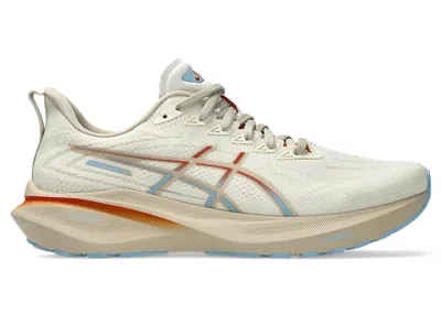 Pre-owned Asics Men's  Gt2000 13 Blue Orange Sneakers In Pale Oak/feather Grey