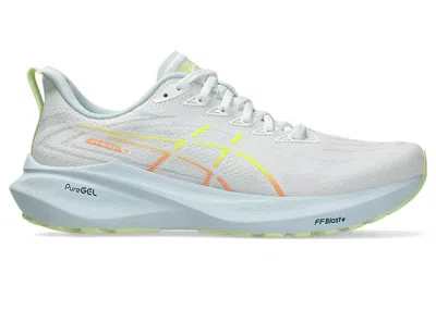 Pre-owned Asics Men's  Gt2000 13 Lime Aqua Sneakers In White