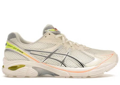 Pre-owned Asics Men's  Gt2160 Paris Sneakers In Cream/safety Yellow In Multi