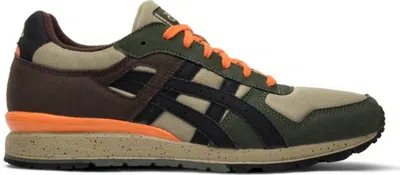 Pre-owned Asics Men's  Gtii Proper Long Beach Sneakers In Green/khaki/brown In Multi