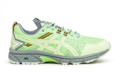 Pre-owned Asics Men's  Hn1s Gel Venture 7 Sneakers In Lime Green/huddle Yellow