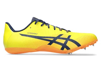 Pre-owned Asics Men's  Hypersprint 8 Sneakers In Bright Yellow/blue Expanse