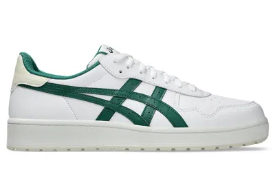 Pre-owned Asics Men's  Japan S Golf Sneakers In White/jasper Green In Multi