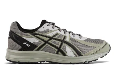 Pre-owned Asics Men's  Jog 100 S Lightweight Low Sheet Rock Sneakers In Grey/green/black