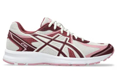 Pre-owned Asics Men's  Jog 100s Sneakers In Cream/port Royal