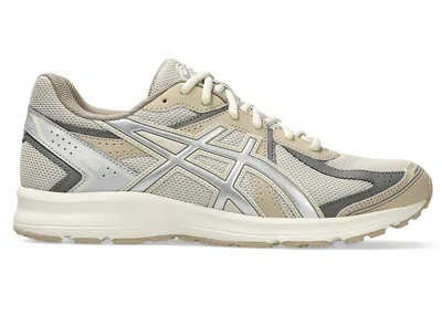 Pre-owned Asics Men's  Jog 100s Sneakers In Oatmeal/pure Silver In Multi