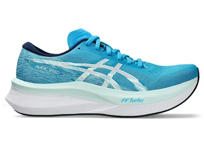 Pre-owned Asics Men's  Magic Speed 4 Sneakers In Digital Aqua/soothing Sea In Blue