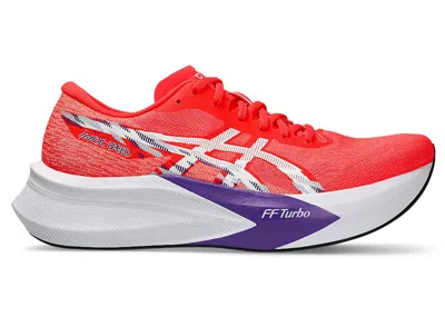 Pre-owned Asics Men's  Magic Speed 4 Sneakers In Flash Red/white In Multi