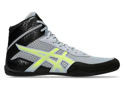 Pre-owned Asics Men's  Matcontrol 3 Sneakers In Grey Blue/safety Yellow In Multi