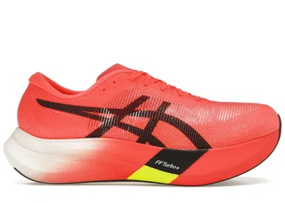 Pre-owned Asics Men's  Metaspeed Edge Paris Sneakers In Sunrise Red/black