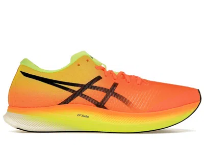 Pre-owned Asics Men's  Metaspeed Edge Sneakers In Shocking Orange/black