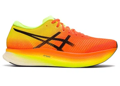 Pre-owned Asics Men's  Metaspeed Sky Sneakers In Shocking Orange/black In Multi