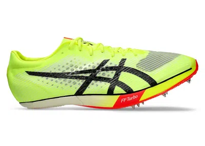 Pre-owned Asics Men's  Metaspeed Sp Paris Sneakers In Safety Yellow/black In Multi