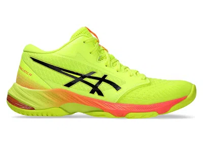 Pre-owned Asics Men's  Netburner Ballistic Ff Mt 3 Paris Sneakers In Safety Yellow/black