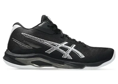 Pre-owned Asics Men's  Netburner Ballistic Ff Mt 4 Sneakers In Black/white