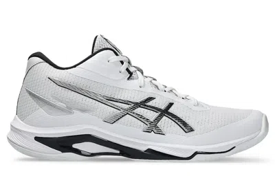Pre-owned Asics Men's  Netburner Ballistic Ff Mt 4 Sneakers In White/black