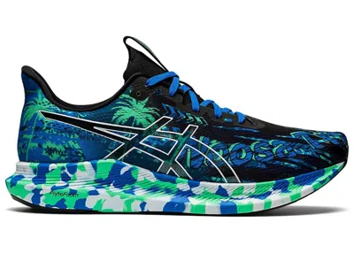 Pre-owned Asics Men's  Noosa Tri 14 Green Blue Sneakers In Black/white