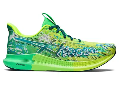 Pre-owned Asics Men's  Noosa Tri 14 Green Sneakers In Safety Yellow/white
