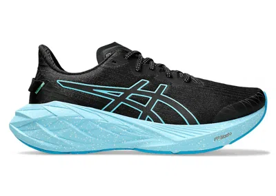Pre-owned Asics Men's  Novablast 4 Liteshow Sneakers In Lite Show/bright Cyan In Blue