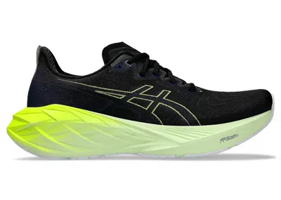 Pre-owned Asics Men's  Novablast 4 Sneakers In Black/blue Expanse In Multi