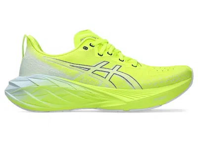 Pre-owned Asics Men's  Novablast 4 Sneakers In Safety Yellow/cool Grey In Multi