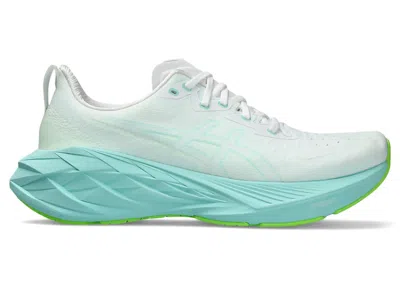 Pre-owned Asics Men's  Novablast 4 Sneakers In White/illuminate Mint