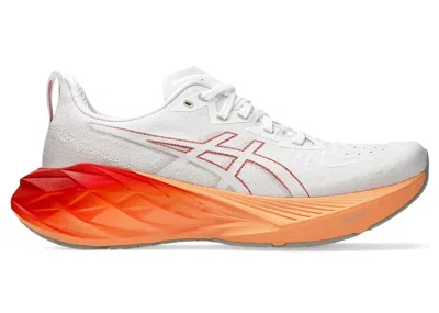Pre-owned Asics Men's  Novablast 4 Sneakers In White/moonrock In Multi