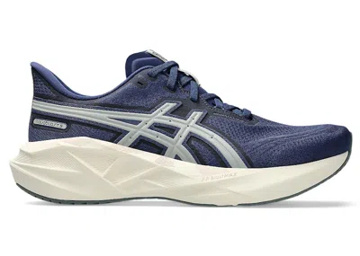 Pre-owned Asics Men's  Novablast 5  Track Club Sneakers In Indigo Blue/seal Grey