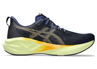 Pre-owned Asics Men's  Novablast 5 Sneakers In Indigo Blue/amber In Multi