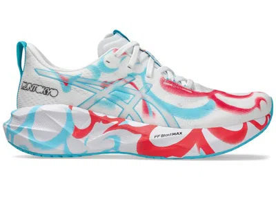 Pre-owned Asics Men's  Novablast 5 Tokyo Marathon Sneakers In White/aquarium In Multi
