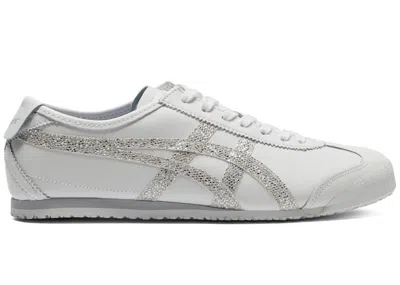 Pre-owned Asics Men's  Onitsuka Tiger Mexico 66 Candy Glitter Series Sneakers In White/pure Silver
