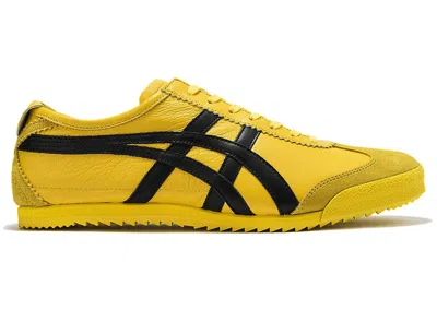 Pre-owned Asics Men's  Onitsuka Tiger Mexico 66 Deluxe Nm Kill Bill Yellow Midsole Sneakers In Tai/chi Yellow/b In Multi