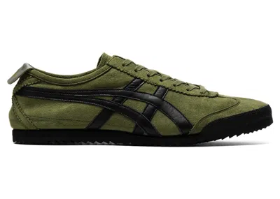 Pre-owned Asics Men's  Onitsuka Tiger Mexico 66 Deluxe Nm Sneakers In Bronze Green/black In Multi