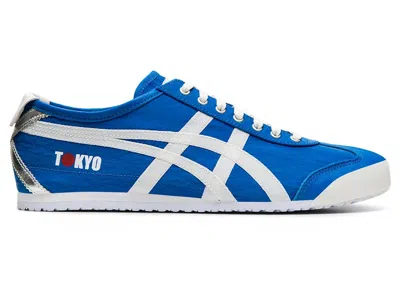 Pre-owned Asics Men's  Onitsuka Tiger Mexico 66 Konbu Tokyo Sneakers In Directoire Blue/white