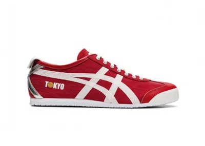 Pre-owned Asics Men's  Onitsuka Tiger Mexico 66 Konbu Tokyo Sneakers In Red/white