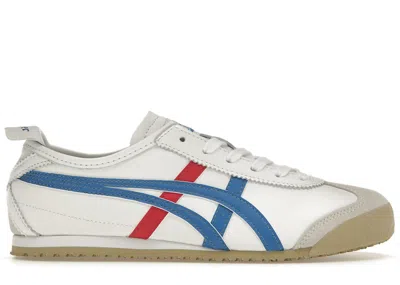 Pre-owned Asics Men's  Onitsuka Tiger Mexico 66 Red Sneakers In White/blue In Multi
