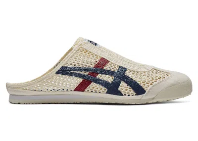 Pre-owned Asics Men's  Onitsuka Tiger Mexico 66 Sabot Sneakers In Cream/mako Blue