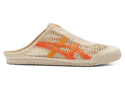 Pre-owned Asics Men's  Onitsuka Tiger Mexico 66 Sabot Sneakers In Oatmeal/habanero