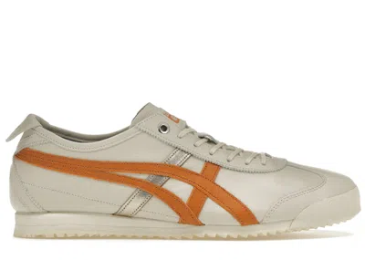 Pre-owned Asics Men's  Onitsuka Tiger Mexico 66 Sd Gold Sneakers In Birch/rust Orange