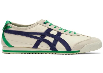 Pre-owned Asics Men's  Onitsuka Tiger Mexico 66 Sd Green Sneakers In Birch Peacoat