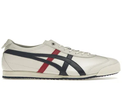 Pre-owned Asics Men's  Onitsuka Tiger Mexico 66 Sd Navy Red Sneakers In Cream/peacoat In Multi