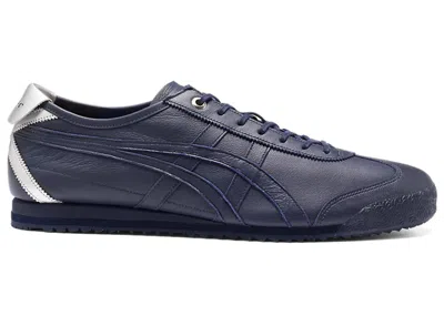 Pre-owned Asics Men's  Onitsuka Tiger Mexico 66 Sd Navy Silver Sneakers In Midnight