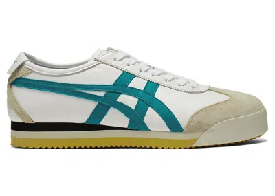 Pre-owned Asics Men's  Onitsuka Tiger Mexico 66 Sd Pf Sneakers In White/lagoon In Multi