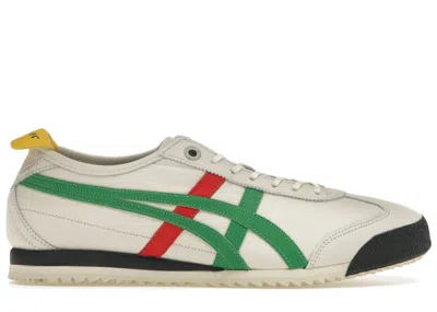 Pre-owned Asics Men's  Onitsuka Tiger Mexico 66 Sd Red Yellow Sneakers In Birch/green In Multi