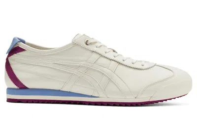Pre-owned Asics Men's  Onitsuka Tiger Mexico 66 Sd Sky Blue Berry Sneakers In Cream