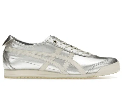 Pre-owned Asics Men's  Onitsuka Tiger Mexico 66 Sd Sneakers In Pure Silver/cream In Multi
