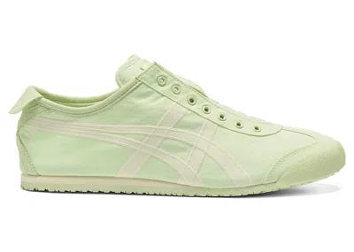 Pre-owned Asics Men's  Onitsuka Tiger Mexico 66 Slipon Sneakers In Green/cream In Multi