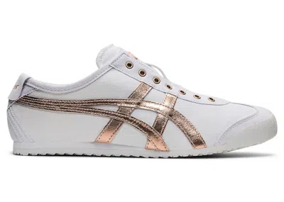 Pre-owned Asics Men's  Onitsuka Tiger Mexico 66 Slipon Sneakers In White/rose Gold